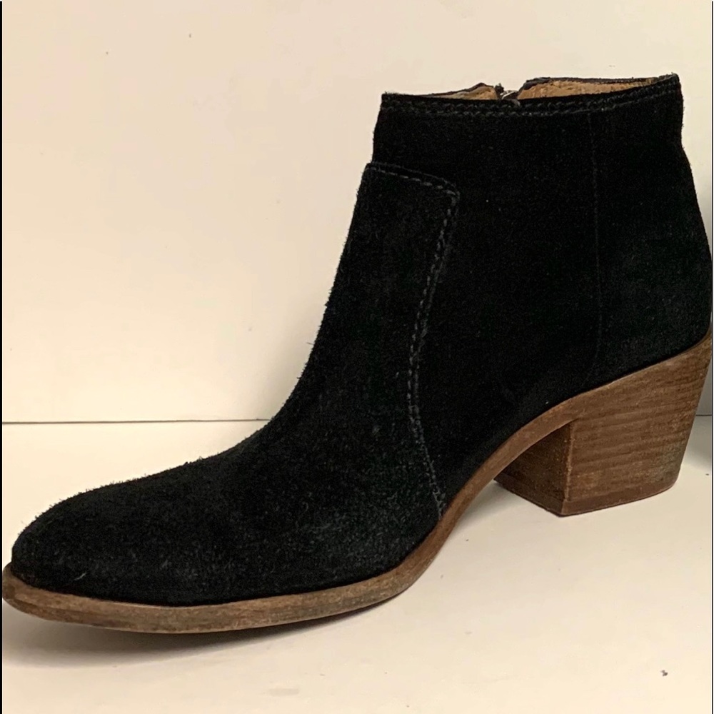 SALE‼️ MADEWELL Black Janice Suede Leather Boots - Picture 6 of 7